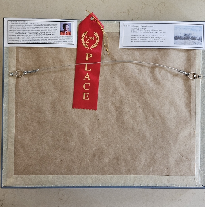 2nd Prize ribbon for "Pain Waves", 31 May 2025